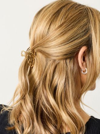 Fat Face FatFace Gold Tone 2 Pack Metal Butterfly Claw Clips