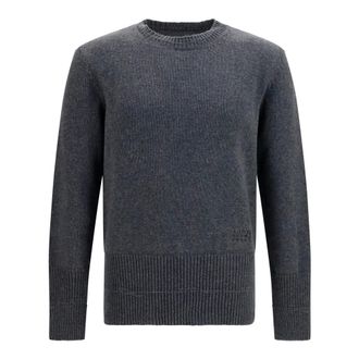 Maison Margiela Jersey de cuello redondo de lana - Knitwear - Hombre - Gris - M