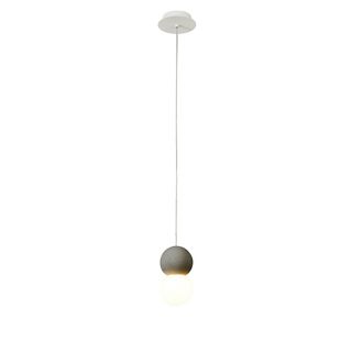 Mantra Colgante De Una Luz Color Cemento Gris Modelo Galaxia Mantra