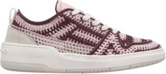 Ferragamo Dennis Macrame Low-Top Sneakers, Size 6