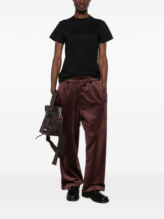 Yohji Yamamoto Logo-Print Cotton T-Shirt - Black