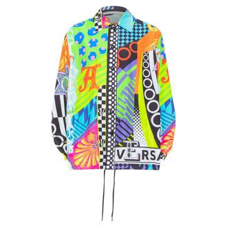 Versace 2020 Runway Pop Temple Shirt Jacket