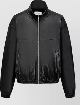 Saint Laurent lambskin leather bomber jacket