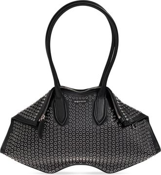 Alexander McQueen Manta Handtas - Dames - Schoudertassen - Zwart - ONE Size - Leer - Tassen