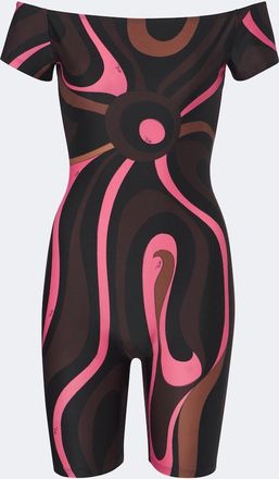 Pucci Marmo off-shoulder jersey catsuit