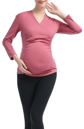 Kimi + Kai Essential Active Maternity/Nursing Top in Rose at Nordstrom, Size X-Small