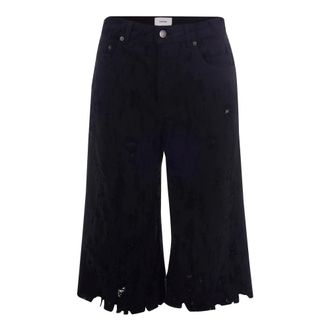 Haikure Denim Shorts - Dames - Denim shorts - Zwart - W24 - Denim - Korte Broeken