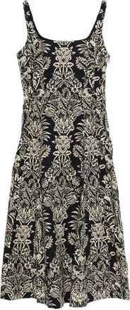 Ulla Johnson Natalia floral midi dress - women - Cotton/Cotton - 2 - Black