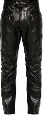 Dsquared2 Lederbroek - Heren - Leren Broeken - Zwart - S - Leer - Broeken