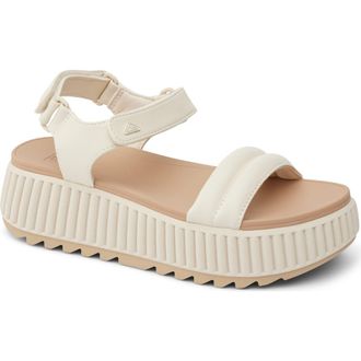 Reef Vista Platform Ankle Strap Sandal in Vintage Sand at Nordstrom, Size 10