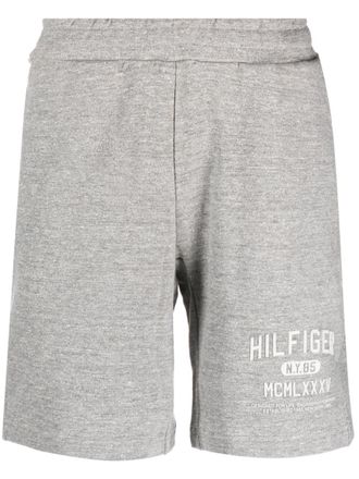Tommy Hilfiger Trainingsshorts met logoprint - Grijs