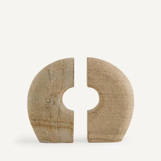 AM.PM Set van 2 boekensteunen, Sandsti