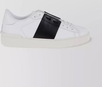 Valentino Garavani open calfskin leather sneakers