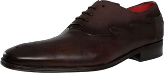 Jeffery West Tweekleurige Su&egrave;de Leren Oxfordschoenen, Zwart