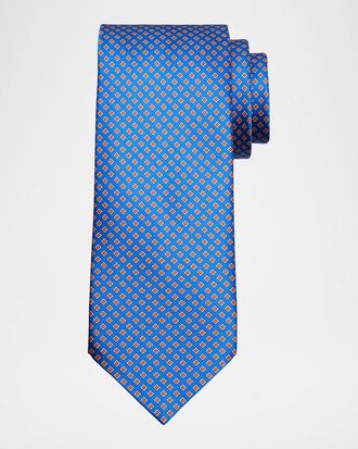 Stefano Ricci Men & apos;s Square-Print Silk Tie