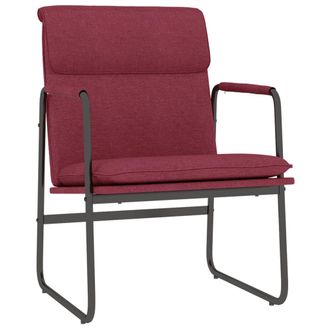 vidaXL Sill&oacute;n De Relax Tela Rojo Tinto 55x64x80 Cm Vidaxl