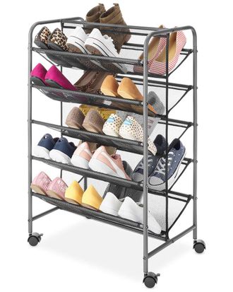 Whitmor 5-Tier Shoe Cart