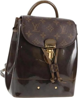 Louis Vuitton Pre-owned Canvas Backpack - Dames - Vintage Rugzakken - Bruin - ONE Size - Vintage