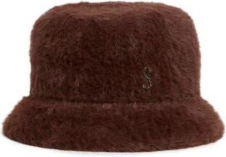 Steve Madden Soft Fuzzy Bucket Hat in Tiramisu at Nordstrom Rack