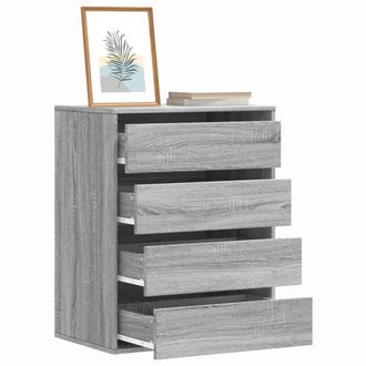 Berkfield Home Corner Chest of Drawers Grey Sonoma 60x41x76 cm Engineered Wood | Size: 60 x 41 x 76 cm