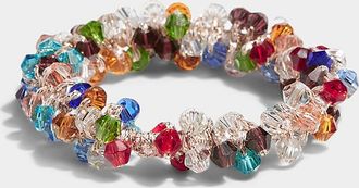 Simons Womens Faceted stone hair tie