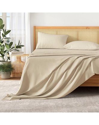 Patina Vie Maison Pre-Washed Ultra-Soft Solid Bed Sheet Set