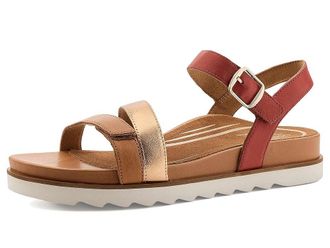 Aetrex Cass Platform Sandals Womens Dress Sandals Terracotta : EU 41 (US Womens 10-10.5) M (B), Leather