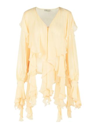 Blumarine Viscose Cream Blouse
