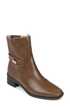 Journee Collection Aubrie Tru Comfort Foam Bootie in Taupe at Nordstrom Rack, Size 8