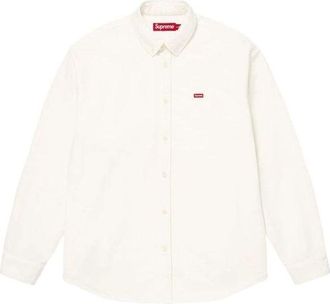 SUPREME SS26 Small Box Denim Shirt White SUP-SS26-362-WHT