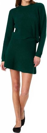 French Connection Vhari Knit Mini Skirt In Evergreen