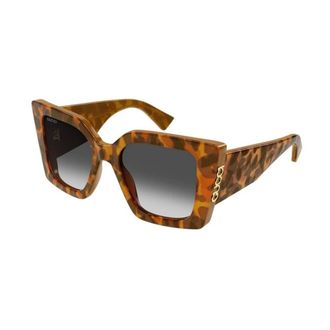 Gucci Sunglasses, female, Brown, Size: 51 MM Cat-eye Sunglasses
