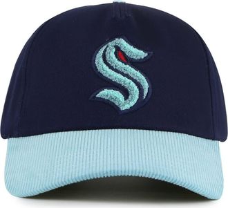 American Needle Mens American Needle Deep Sea Blue/Light Blue Seattle Kraken Burnett Adjustable Hat in Navy at Nordstrom