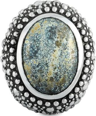 King Baby Anello in argento sterling con turchese