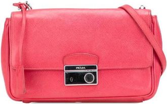 Prada Pre-owned Cross Body Bags, female, Pink, Size: ONE SIZE Pre-owned Leather prada-bags