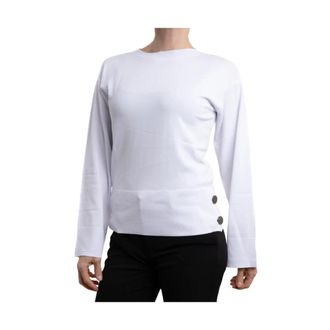A|X Armani Exchange Maglia - Dames - Ronde hals truien - Wit - L - Truien & Vesten