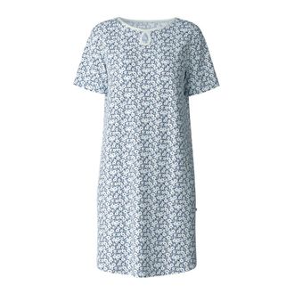 CALIDA Camicia da Notte a Maniche Corte - - Nightwear & Lounge - Donna - Blu - S