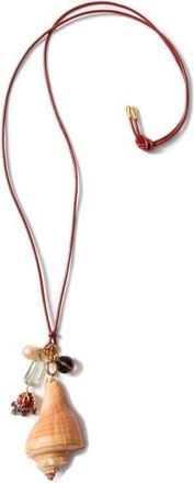Chan Luu Spiral Shell Charm Necklace in Multi at Nordstrom