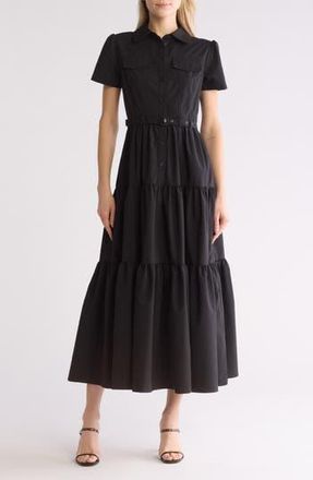 By Design Hailey Western Maxi Shirtdress in Black at Nordstrom Rack, Size X-Small