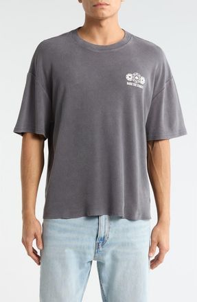 PacSun Cardinal Room Oversize Cotton Graphic T-Shirt in Charcoal at Nordstrom, Size X-Large