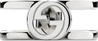 Gucci Interlocking Interlocking G ring in sterling zilver_groot 9mm - Dames - Ringen - Grijs - 55 MM - Accessoires