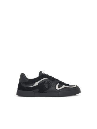 Dolce & Gabbana Strobel Portofino zwarte leren sneakers