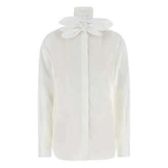 Moschino Dames, Blouses & Shirts, Wit, Maat: S Katoen