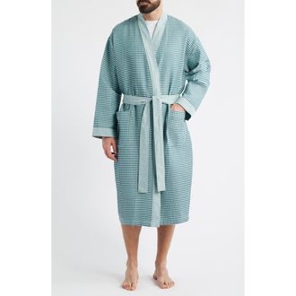 Majestic International La Paz Cotton Robe in Teal at Nordstrom