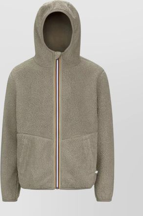 K-Way reversible hooded fleece jacket