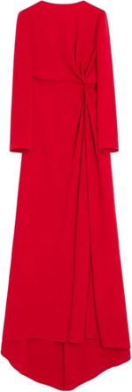 Valentino Garavani Cady Couture maxi-jurk met ruches - Rood