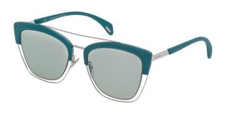 Police SPL618 SPARKLE 6 579X Womens Sunglasses Green Size 54
