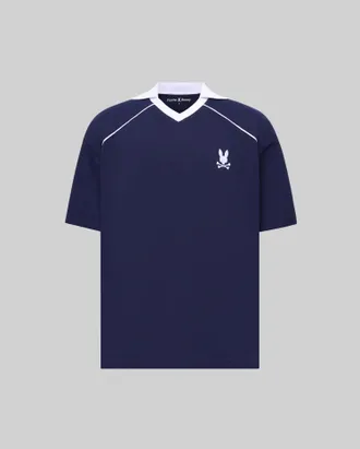 Psycho Bunny Mens Big And Tall Toby Jersey 402 EVENING BLUE / 1XLT