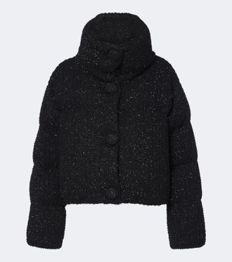 Moncler Almee lam&eacute; down jacket