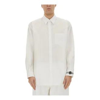 Moschino Casual Shirts, male, White, Size: 2XL Office Inspiration Shirt